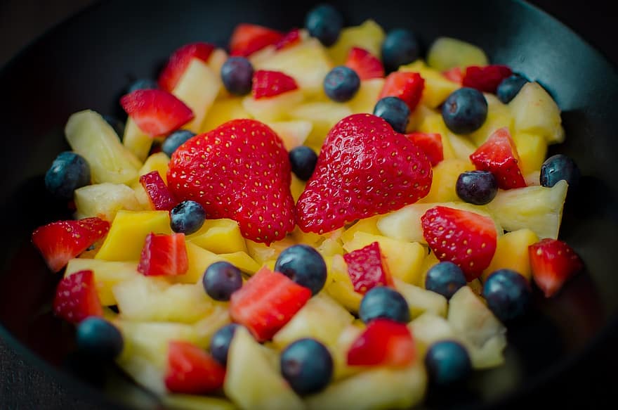 Obst, Beeren, Blaubeeren, Granatapfel, gesund, Lebensmittel, Vitamine, Diät, frisch, Vegetarier, Ernährung
