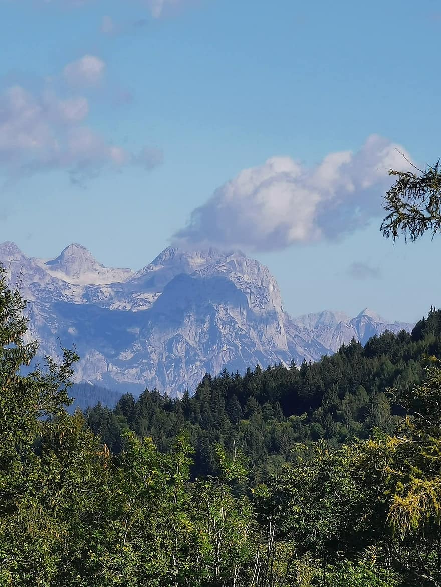 montanhas, Alpes, Alemanha, nuvens, bavaria, berchtesgaden, Parque Nacional, natureza
