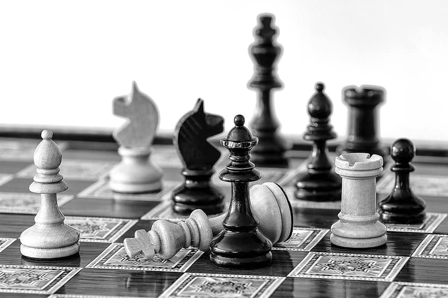 sakk, sakk és matt, sakktábla, stratégia, játszma, meccs, vereség, győzelem