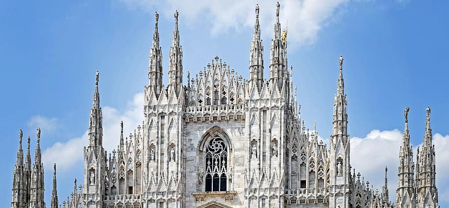 Itálie, milan katedrála, duomo di milano, kostel, náboženství, Milán, lombardie, katedrála, architektura, gotická architektura, renesanční architektura