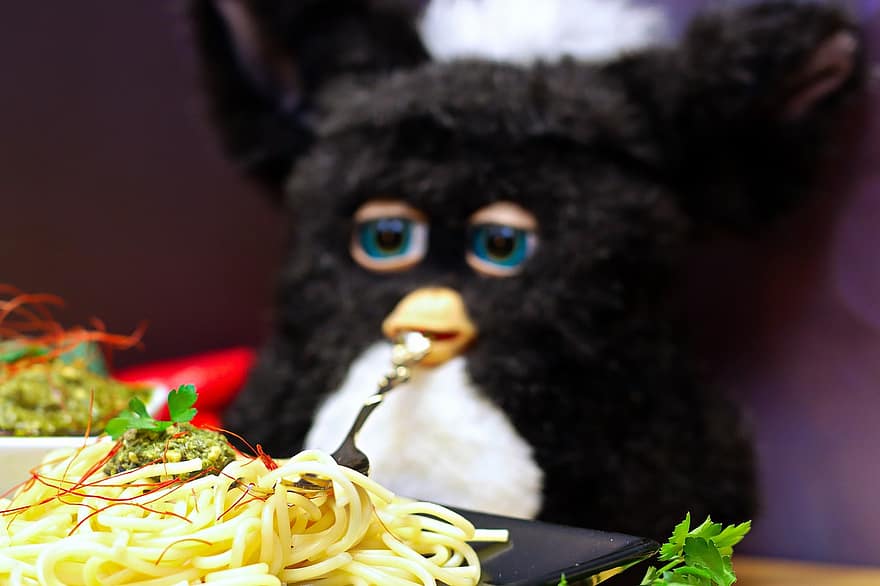 Noodles, Pasta, Spaghetti, Meal, Furby, Cute, Food