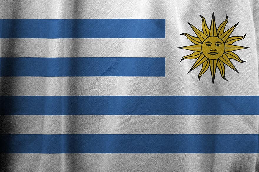 Уругвай, флаг, страна, условное обозначение, нация, национальный