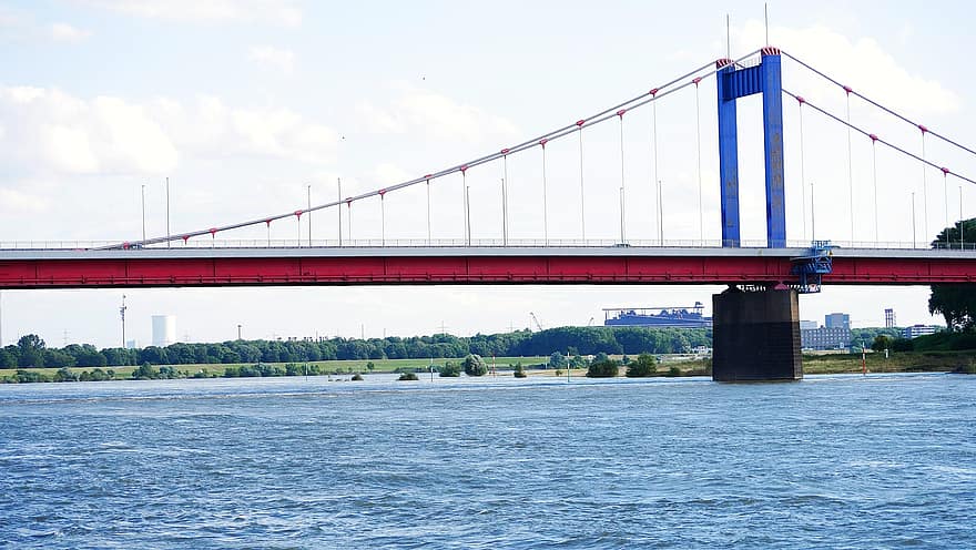 bro, flod, rejse, turisme, udendørs, Rhinen
