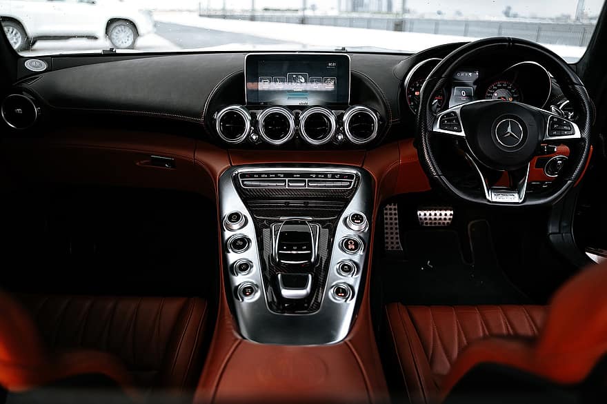 Car, Vehicle, Interior, Steering Wheel, Seats, Leather, Buttons, Automobile, Automotive, Luxury, Speed
