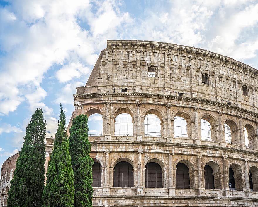 Rooma, Italia, Coliseum, kaupunkimatka, antiikki-, muinainen, matkailu, kaupunki, Roma, roomalainen, kulttuuri