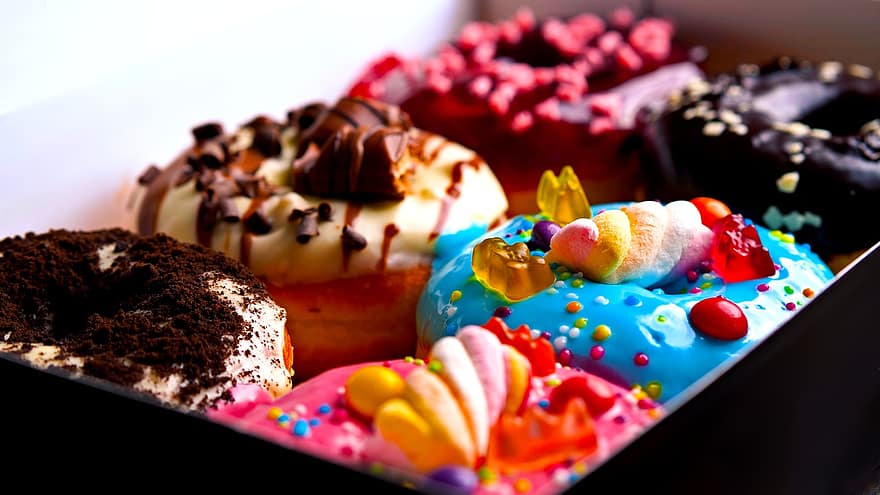Donuts, Doughnuts, Dessert, Sweets, Pastries