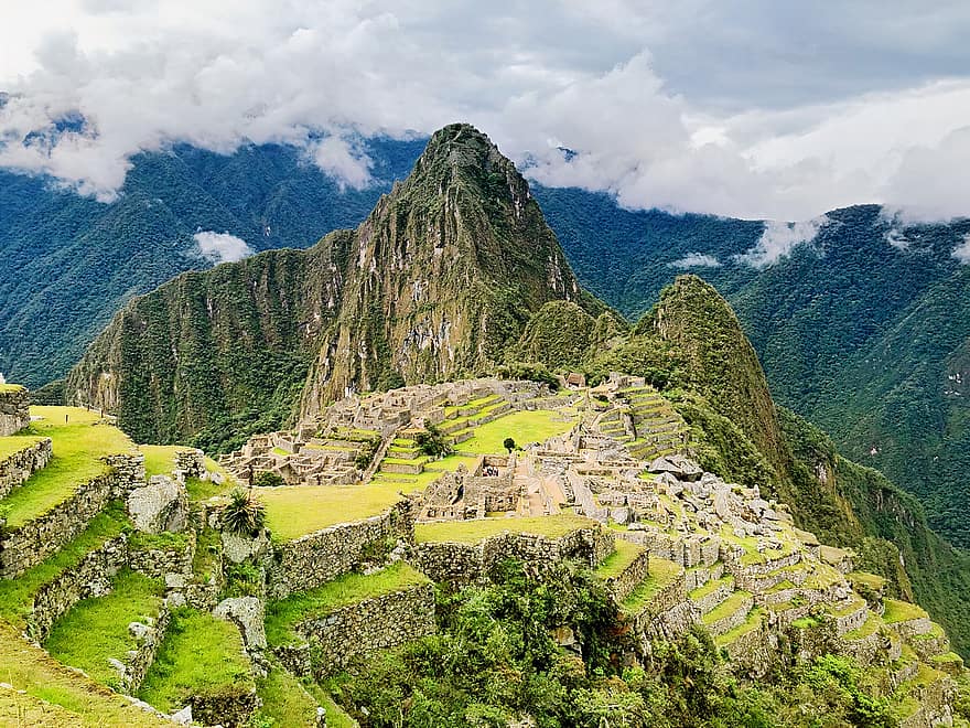 Peru, Machu Picchu, Incan Citadel, landskab, natur, fæstning