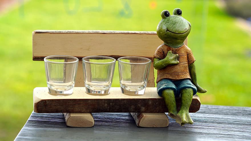 Frog, Figure, Glasses, Bank