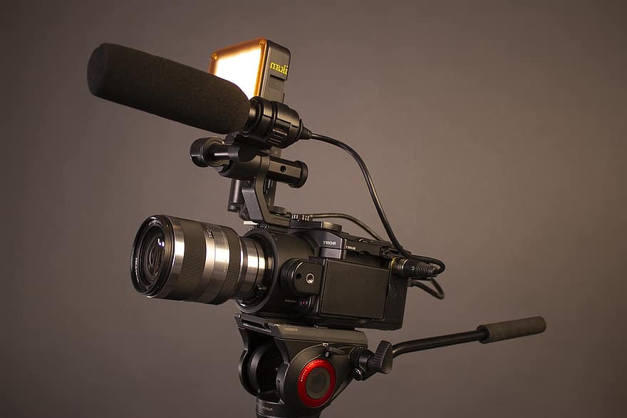 cámara, película, cine, equipo de fotografia, Equipo de filmación, trípode