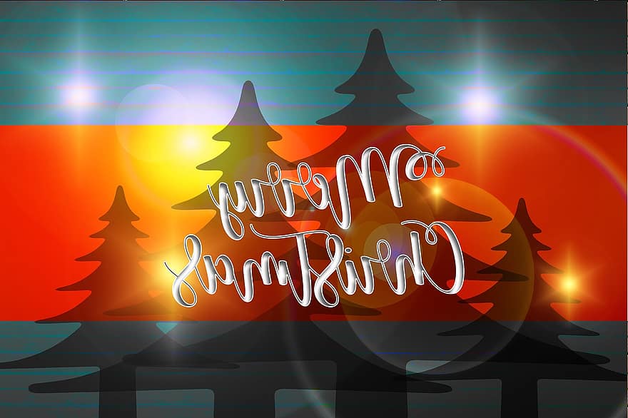 δέντρα, σιλουέτες, σιλουέτα, έλευση, ατμόσφαιρα, διακοσμήσεις δέντρων, χριστουγεννιάτικο δέντρο, Χριστούγεννα, Χριστός, διακόσμηση, Δεκέμβριος