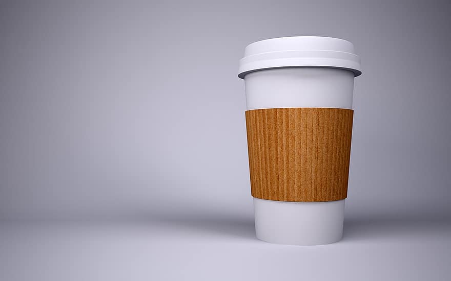 кафе, чаша, картон, хартиена чаша, напитки, чаша за кафе, камион, горещ, в движение, шаблон