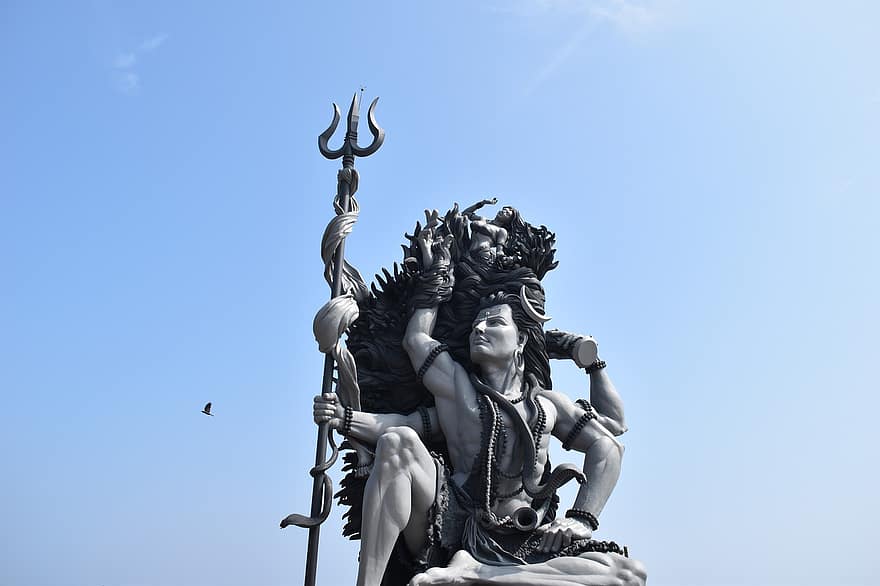 Храмът Aazhimala Siva, шива, статуя, скулптура, небе, Бог, господар, свят, религия, духовност, Керала