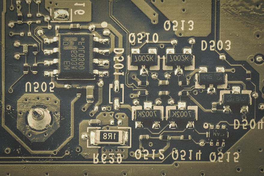 placa de circuito impresso, placa de circuito, eletrônicos, o circuito, chip de computador, tecnologia, semicondutor, computador, CPU, componente elétrico, fechar-se
