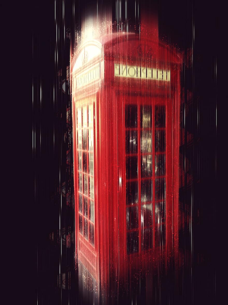 телефонна кабина, Англия, телефон, класически, великобритания, Великобритания, Лондон, телефонна кутия, царство, британски, творчество
