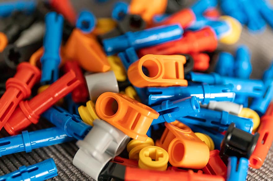Lego, alat bangunan susun, mainan plastik, mainan
