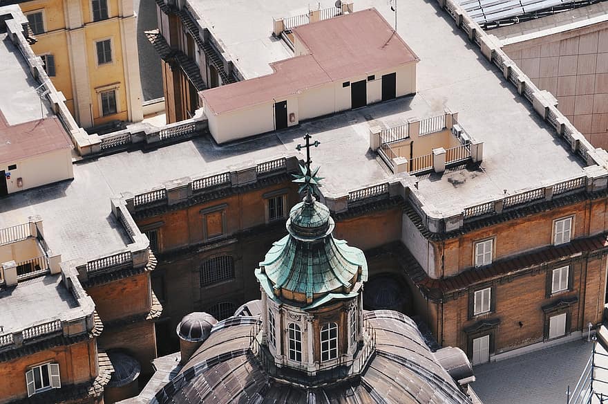 Roma, edifici, tetto, città, città vecchia, cittadina, urbano, storico, Vaticano, Italia