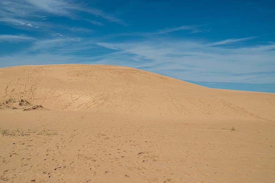 písek, pláž, písečné duny, oceán, písečná duna, krajina, letní, modrý, suchý, přistát, suché podnebí