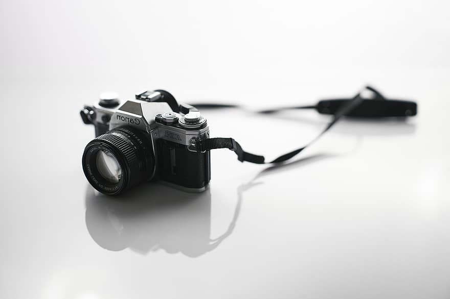 Câmera, cânone, fotografia, filme, lente, vintage, retrô, equipamento gráfico, equipamento, instrumento óptico, tecnologia