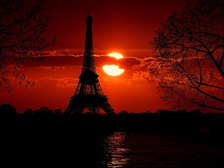 paris, frankrike, Eiffeltornet, landmärke, arkitektur, stad, Europa, byggnad, historisk, monument