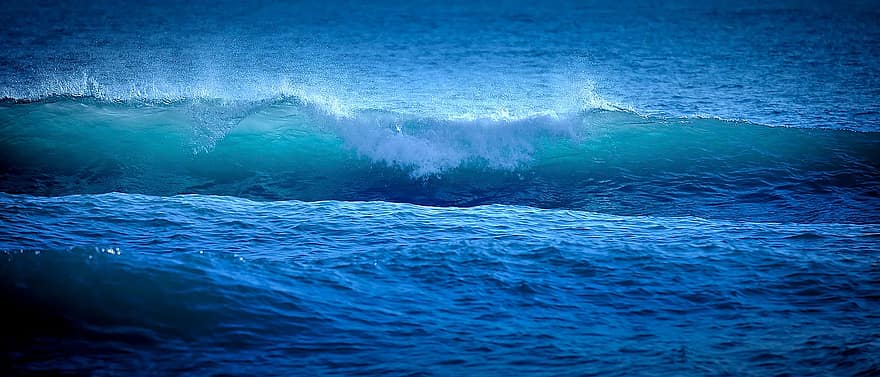 океану, море, хвилі, сплеск, пінопласт, сила природи, природи, краєвид