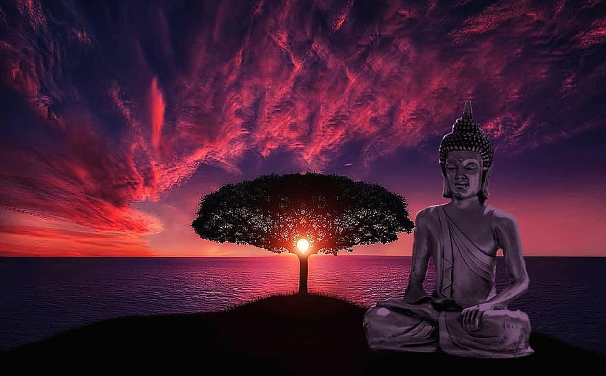Budha, agama Buddha, meditasi, Asia, percaya, agama, angka, fernöstlich, Thailand, zen, rohani