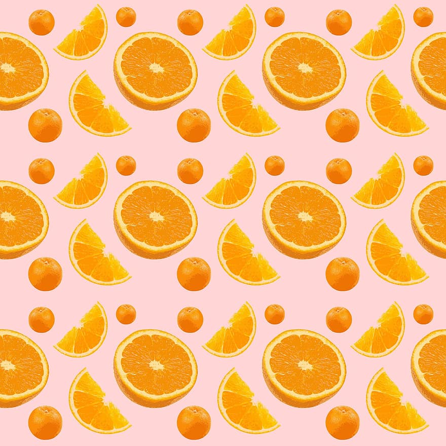 Pomarańczowy, wzór, różowy, kolorowy, włókienniczy, Pomarańczowy wzór