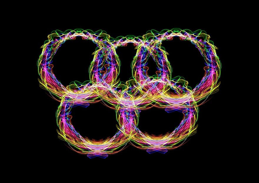 ringe, farve, olympia, Olympiade, cirkel, struktur, baggrund, form, æstetisk, farverig, rund