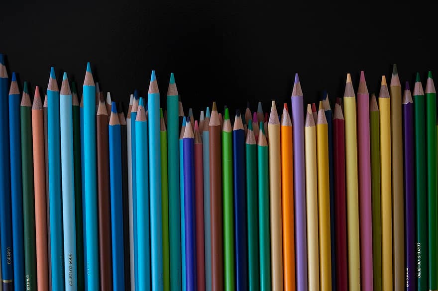 kleurpotloden, kleurrijk, kunst, potloden, kleur, tekening, pastel, Macaron kleurpotloden, aquarel potloden, multi gekleurd, potlood