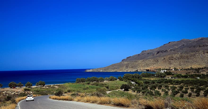 크레타 섬, 그리스, 난파선, 바닷가, 연안