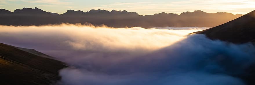 nori, munţi, vârf, de munte, peisaj, decor, mediu rural, natură, Otago