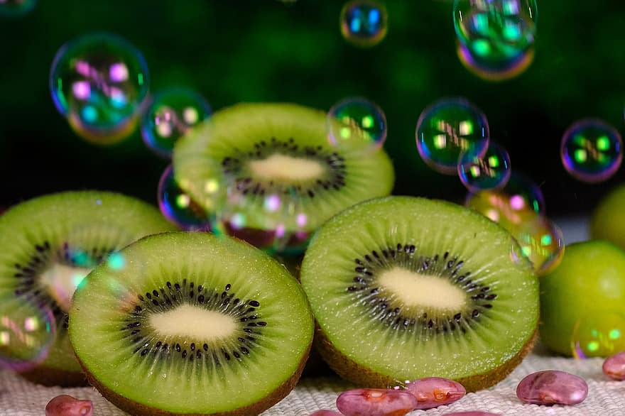 fruta, kiwi, saudável, orgânico, lanche
