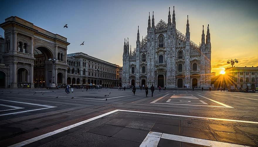 kathedraal, reizen, toerisme, de kathedraal van Milaan, Europa