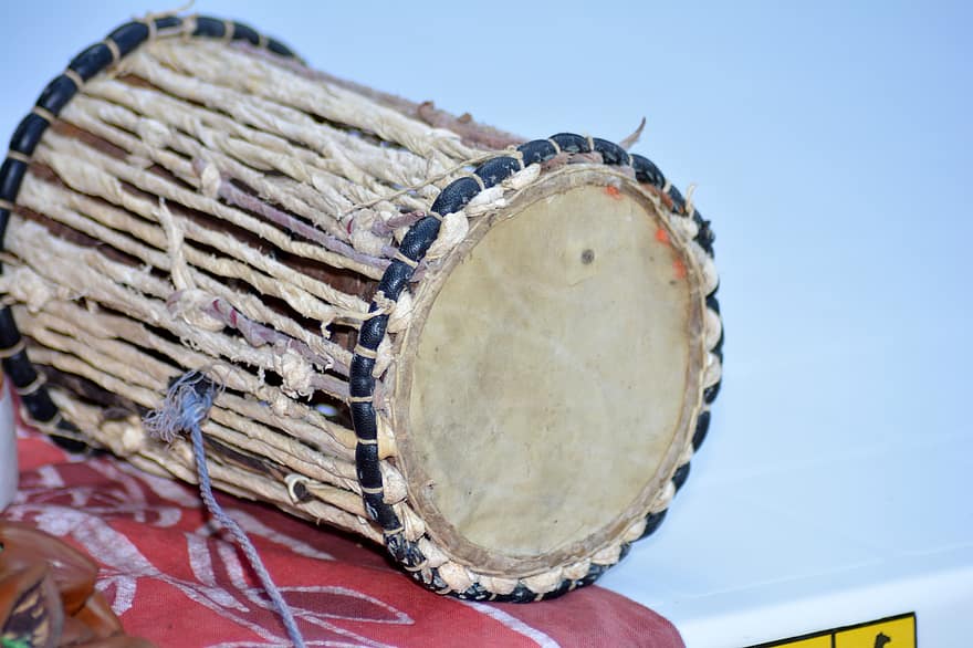 instrument, musik, trommer, Afrika, Nigeria, håndværk, træ, kulturer, tæt på, musikinstrument, percussion instrument