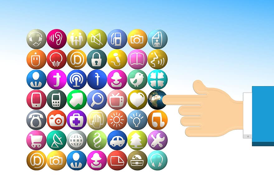hand, finger, Rör, strukturera, nät, internet, nätverk, social, socialt nätverk, logotyp, Facebook