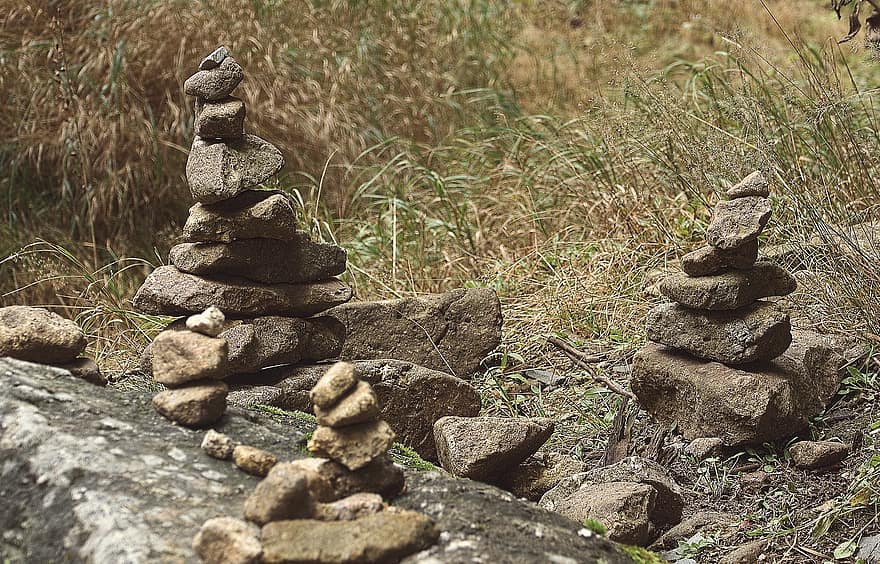 грамади, скали, купчина, камъни, баланс, каменна кула, природа, Steinmandl