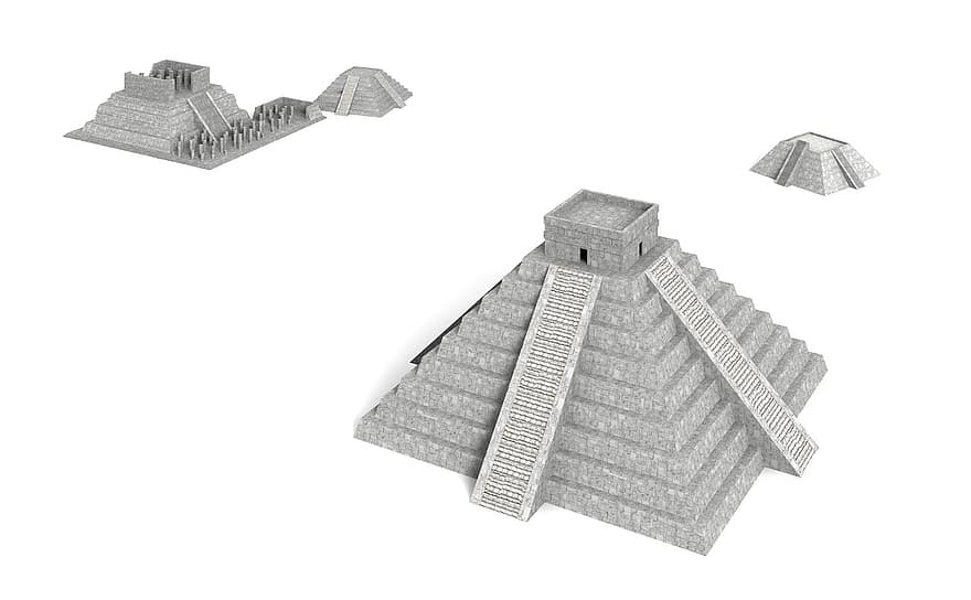 piràmide, mexicà, arquitectura, edifici, Església, llocs d'interès, històricament, turistes, atracció, referència, façana