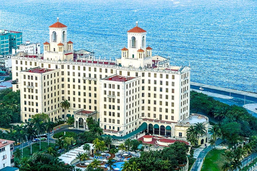 Kuba, szálloda, hotel nacional de cuba, Havanna, épület