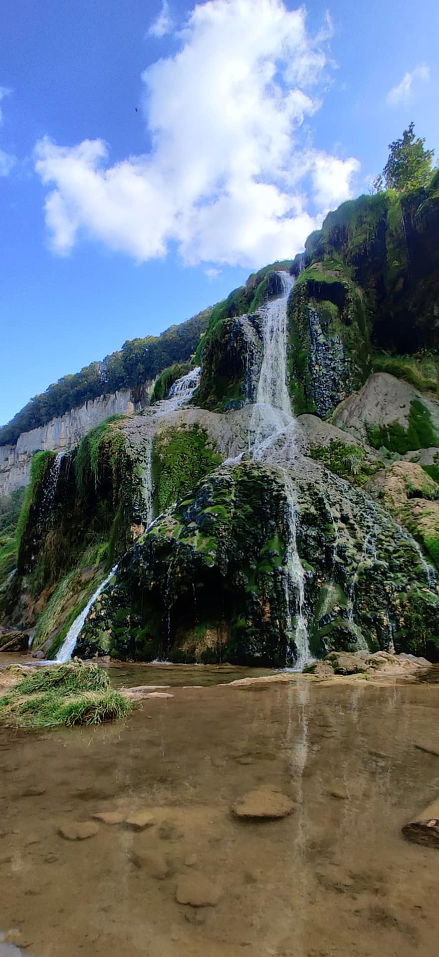 cascada, río, acantilado, naturaleza, caídas, agua, corriente, Arroyo, rocas, montaña