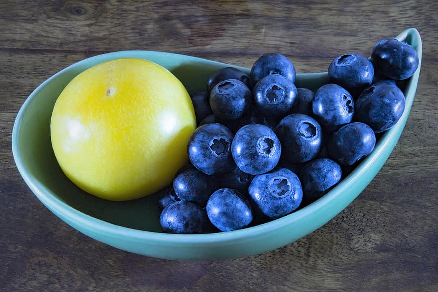 beri, bluberi, segar, buah beri segar, blueberry segar, buah-buahan, buah segar, panen, menghasilkan, organik, semangkuk buah beri