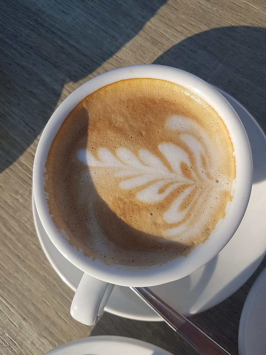 Drink, Coffee, Cappuccino, Cup, Latte Art, Caffeine, heat, temperature, close-up, coffee cup, latte