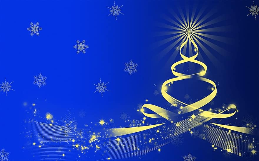 Navidad, fondo de navidad, fondo, felices vacaciones, azul, árbol de Navidad