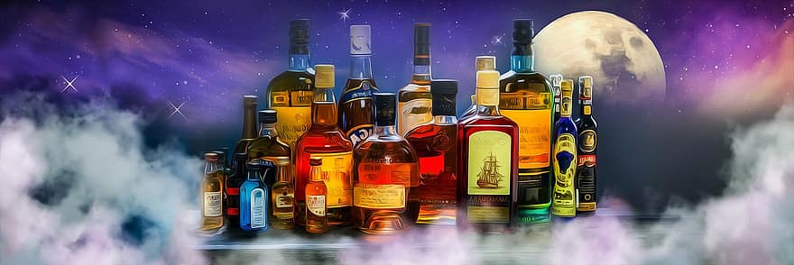 beție, bauturi alcoolice, băutură, ceaţă, bar, partid, noapte, ştiinţă, fundaluri, sticla, capsulă