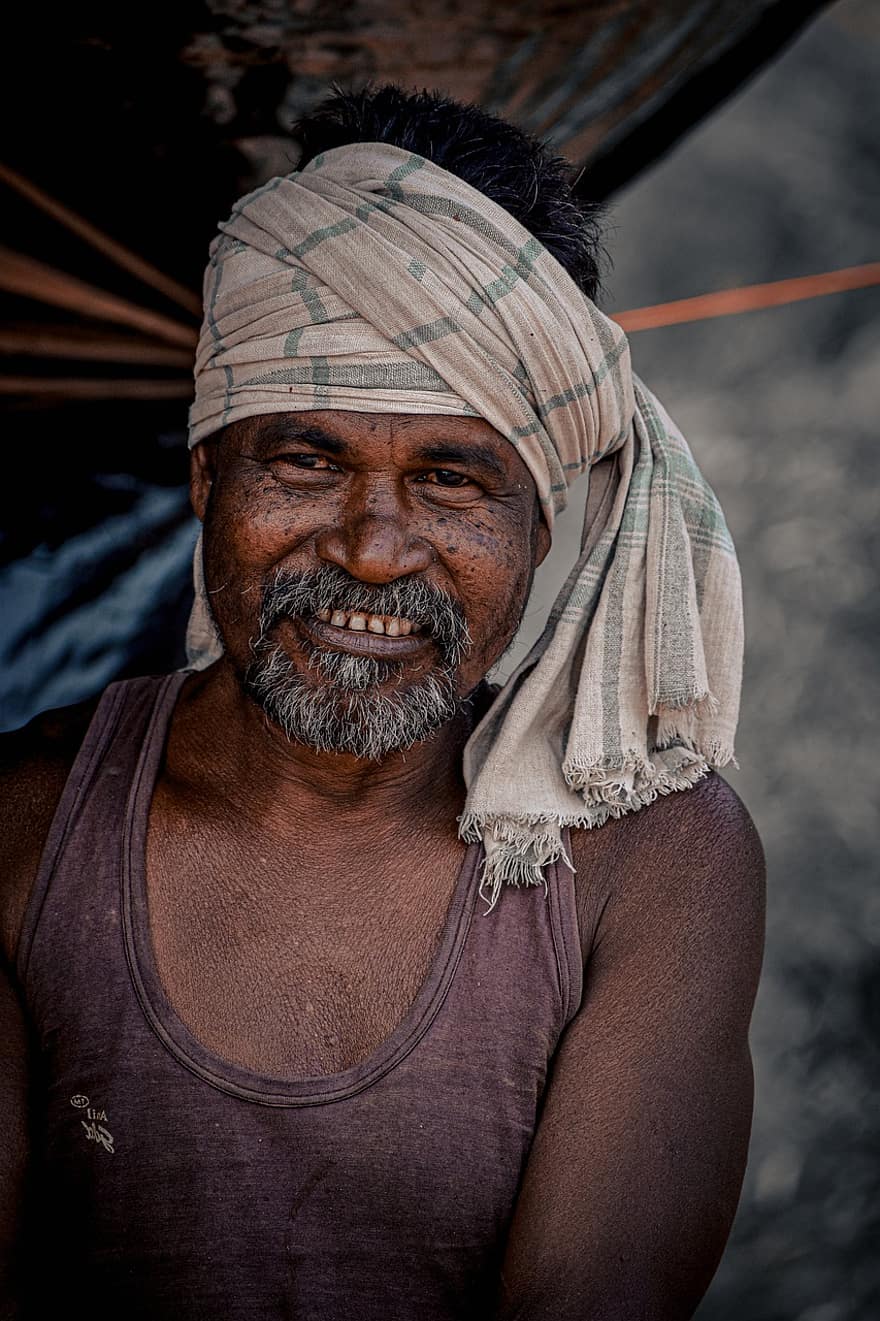 Farmer, Man, Smile, Portrait, Worker, Face, men, one person, adult, looking at camera, males