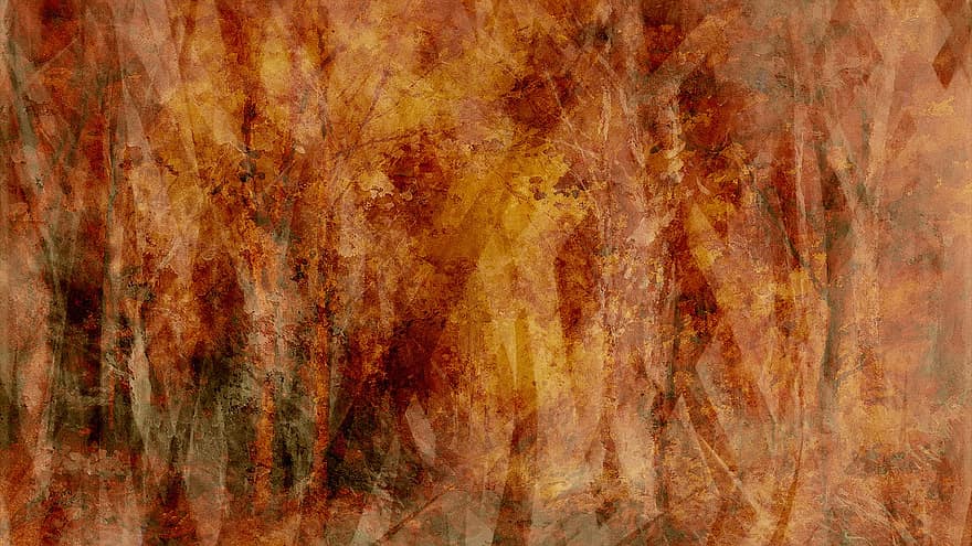 абстрактен, гръндж, кафяв, цифрова хартия, оранжев, гора, падане, есен, земни тонове, артистичен, матца