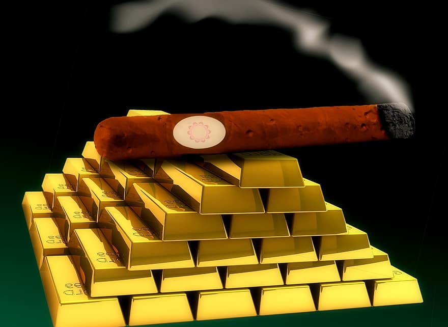 सिगार, सोना, धुआं, पैसा, सफलता, सफल