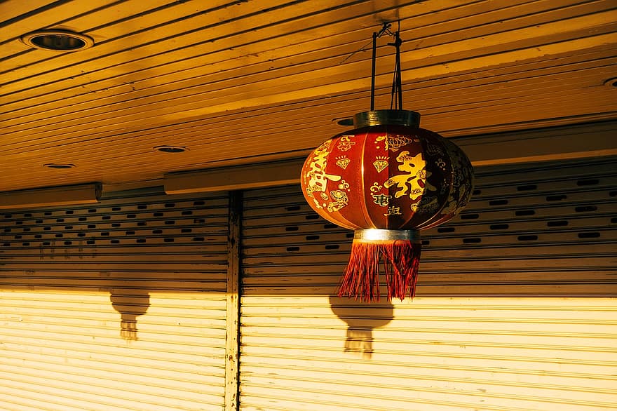 Laterne, Lampe, Chinesische Lampe, Asien, Asiatisches Dekor, traditionelles Dekor, Papierlaterne, China, Nacht-, asiatische Kultur, Hintergrund