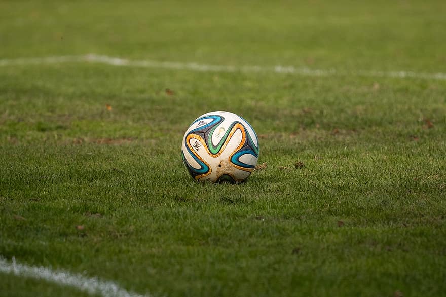 サッカー、玉、アディダスブラズーカ、サッカーボール、スポーツの、ワールドカップ、アディダス、スポーツ用品、芝生
