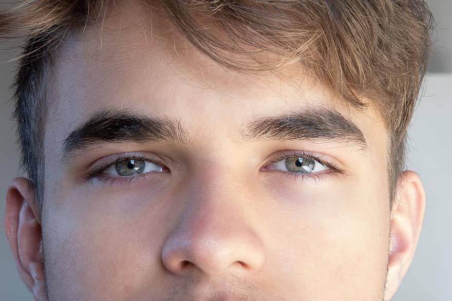 Man, Teenager, Portrait, Caucasian, Eyes, one person, close-up, boys, males, looking, human face
