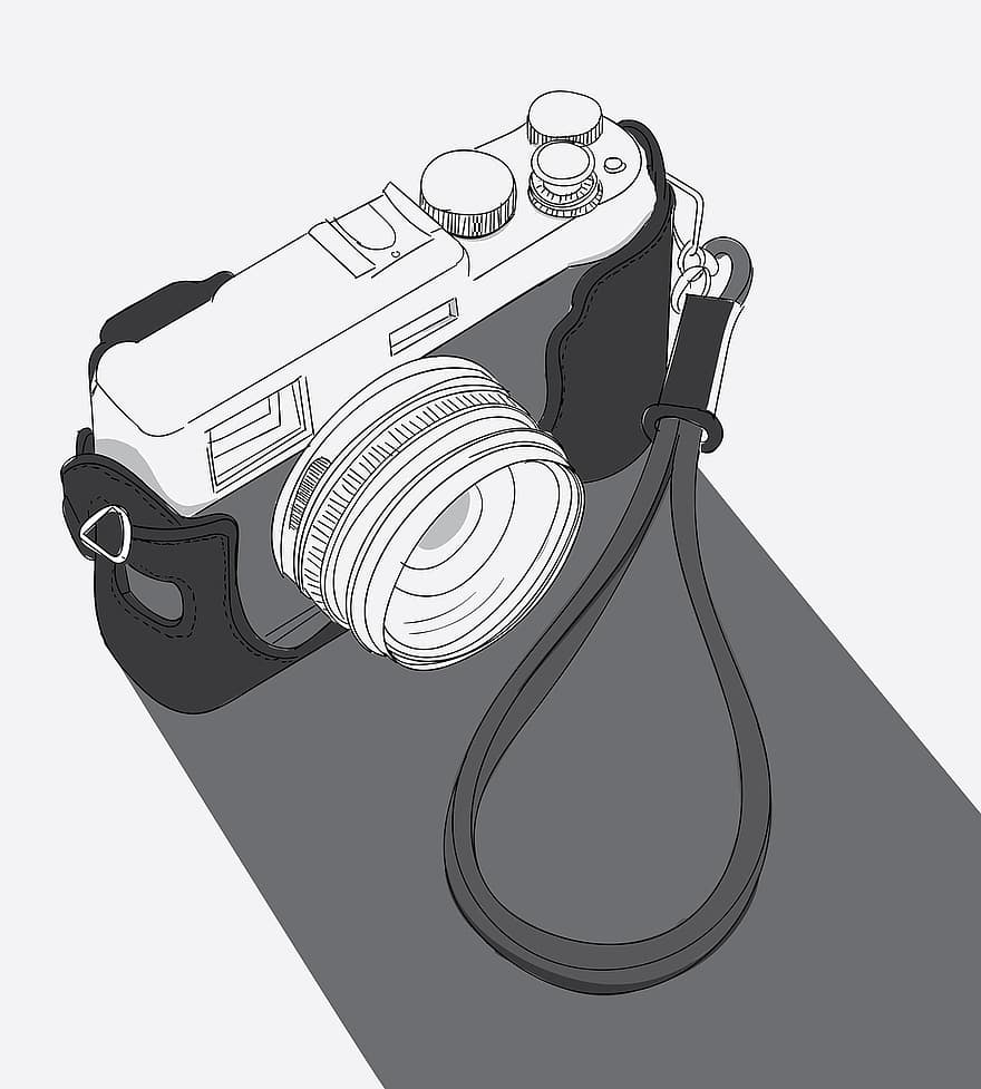 kamera, fotografering, retro, gammel, linse, filmkamera, video, media, bilde, digitalt, teknologi