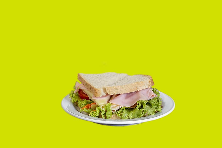 szendvics, élelmiszer, reggeli, sonkás szendvics, egészséges, táplálás, fehérje, élelmiszer-fotózás